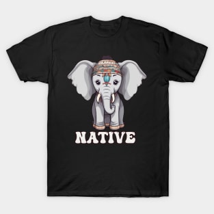 Native American Indigenous Elephant T-Shirt